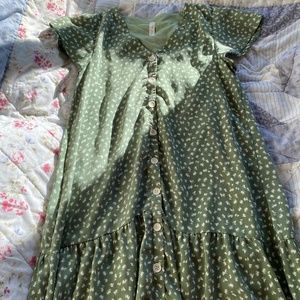 Green summery dress